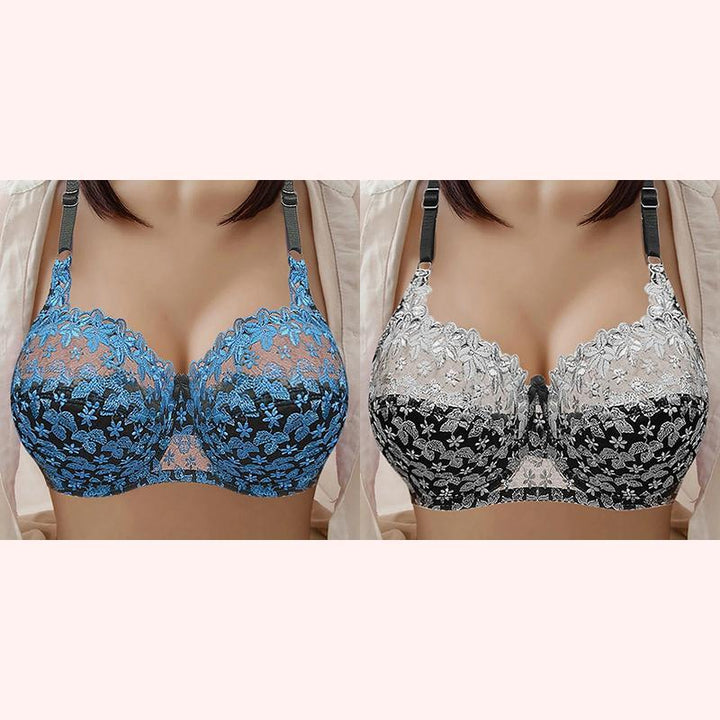 PLUS SIZE BRA WOMEN UNDERWEAR WIRE FREE COMFORT SOFT THIN BREATHABLE
