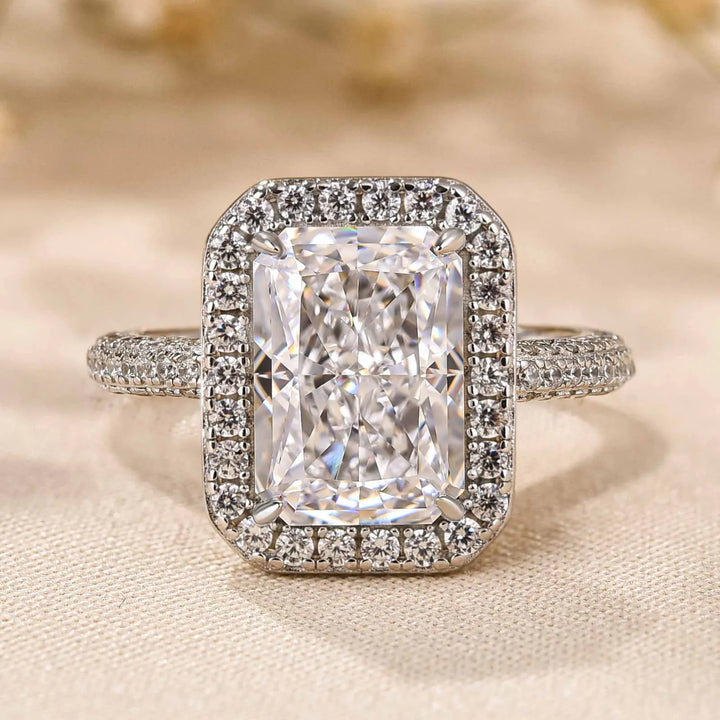 Noble Halo Radiant Cut Engagement Ring