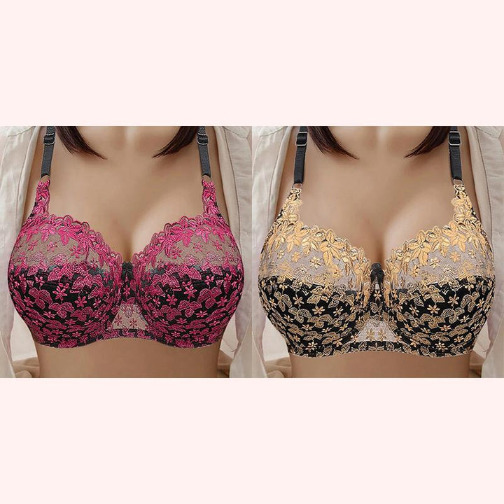 PLUS SIZE BRA WOMEN UNDERWEAR WIRE FREE COMFORT SOFT THIN BREATHABLE